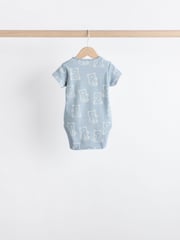 Blue Bear Baby Bodysuits 5 Pack - Image 4 of 13