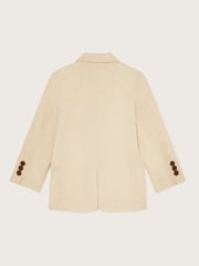 Monsoon Natural Smart Pocket Detail Cotton/Linen Mix Blazer - Image 3 of 4