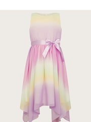 Monsoon Purple Ola Ombre Chiffon Dress - Image 2 of 4