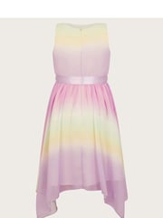 Monsoon Purple Ola Ombre Chiffon Dress - Image 3 of 4