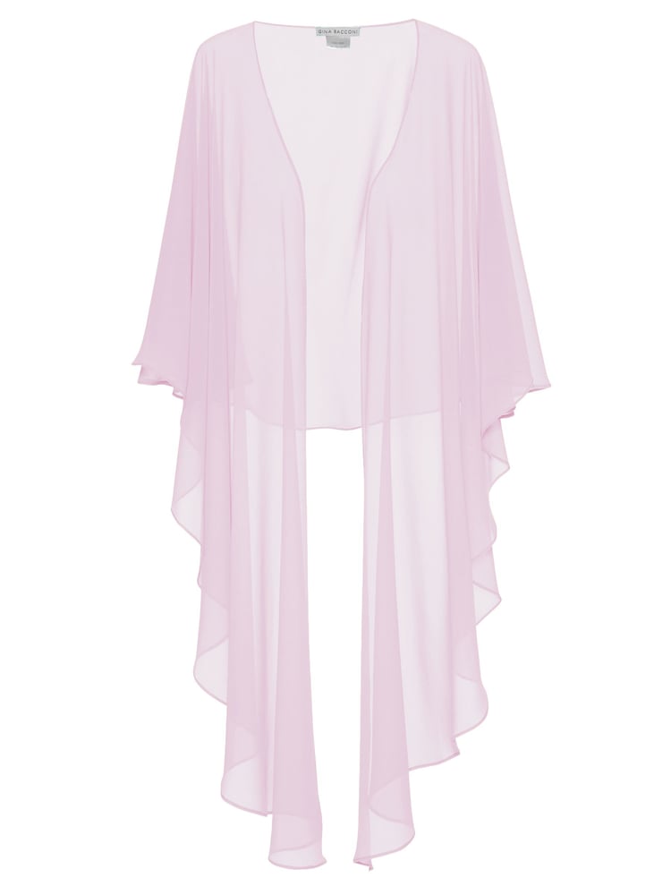Gina Bacconi Chiffon Shawl CoverUp - Image 1 of 1