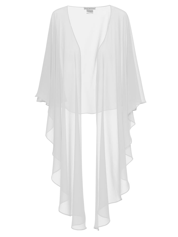 Gina Bacconi Chiffon Shawl CoverUp - Image 1 of 1