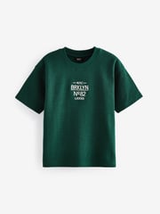 Blue/Green Relaxed Fit Textured Short Sleeve T-Shirts 3 Pack (3-16yrs) - Image 4 of 7