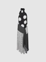 Florere Polka Dot Asymmetric Midi Dress - Image 2 of 5