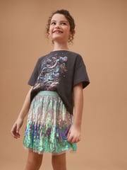 Green Sequin Skirt (3-16yrs) - Image 1 of 7