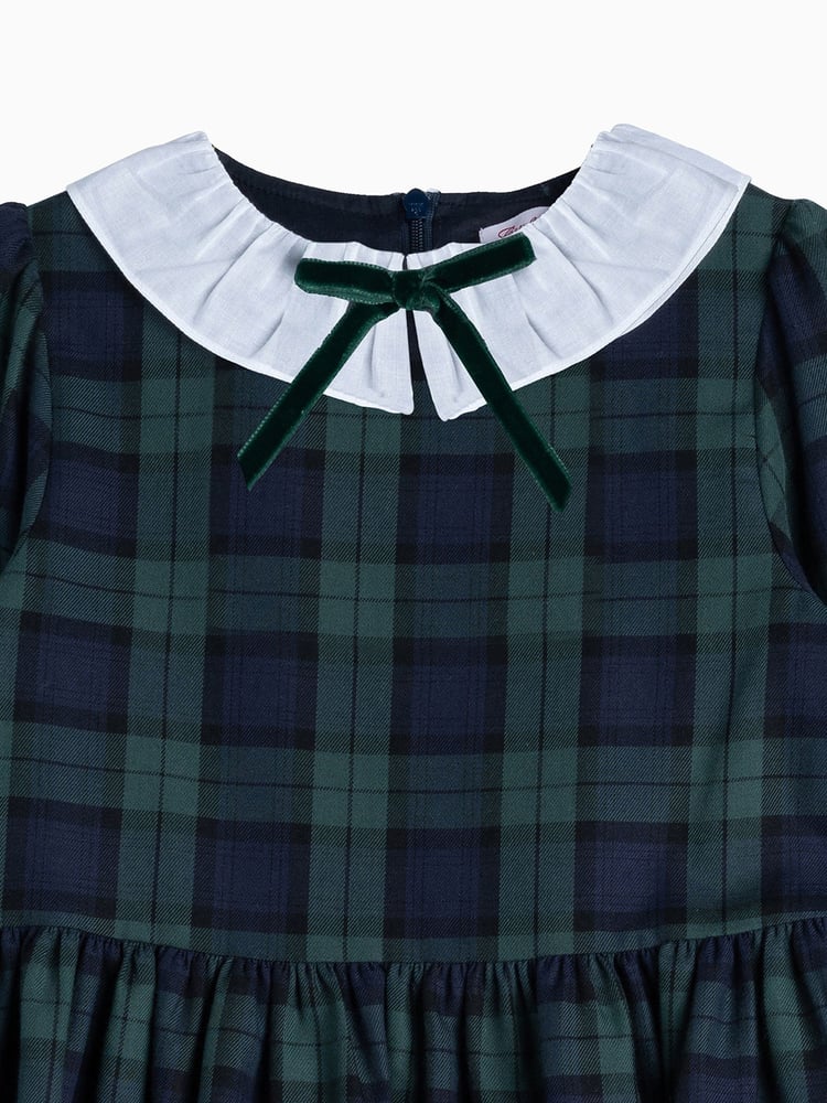 Trotters London Blue Tabitha Willow Tartan Dress - Image 5 of 5