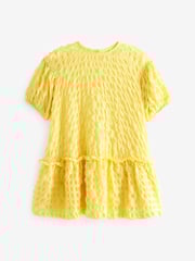Soft Yellow 3D Texture Dress (3-16yrs) - Image 5 of 8