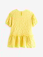 Soft Yellow 3D Texture Dress (3-16yrs) - Image 6 of 8