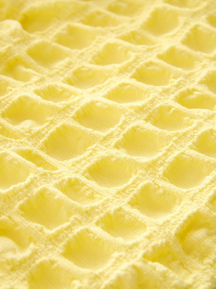 Soft Yellow 3D Texture Dress (3-16yrs) - Image 8 of 8