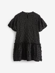 Black 3D Texture Dress (3-16yrs) - Image 6 of 7