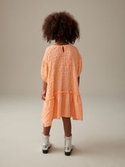 Apricot Orange 3D Texture Dress (3-16yrs) - Image 2 of 7