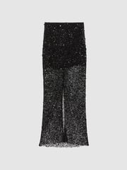 Anna Quan Embellished Netted Midi Skirt - Image 2 of 6