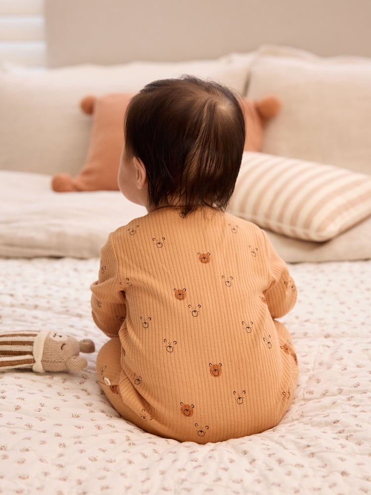 Multi Baby Footless Sleepsuit With Zip 3 Pack (0-3yrs) - Image 13 of 13