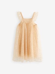 Gold Sequin Tulle Party Dress (3-16yrs) - Image 6 of 7