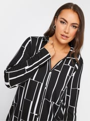 Yours Curve Black Jersey Shirt - Image 4 of 4