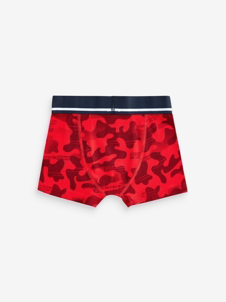 Red Blue Camoflague Trunks 7 Pack (3-16yrs) - Image 2 of 10 Red Blue Camoflague Trunks 7 Pack (3-16yrs) - Image 2 of 10