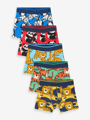 Bright Animal Print Trunks 5 Pack (1.5-16yrs) - Image 1 of 8