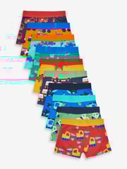 Bright Primary Print Trunks 10 Pack (1.5-16yrs) - Image 1 of 13