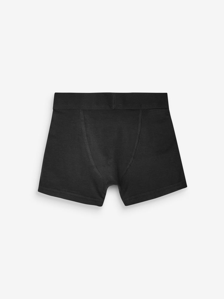 Black Soft Trunks 7 Pack (3-16yrs) - Image 2 of 4