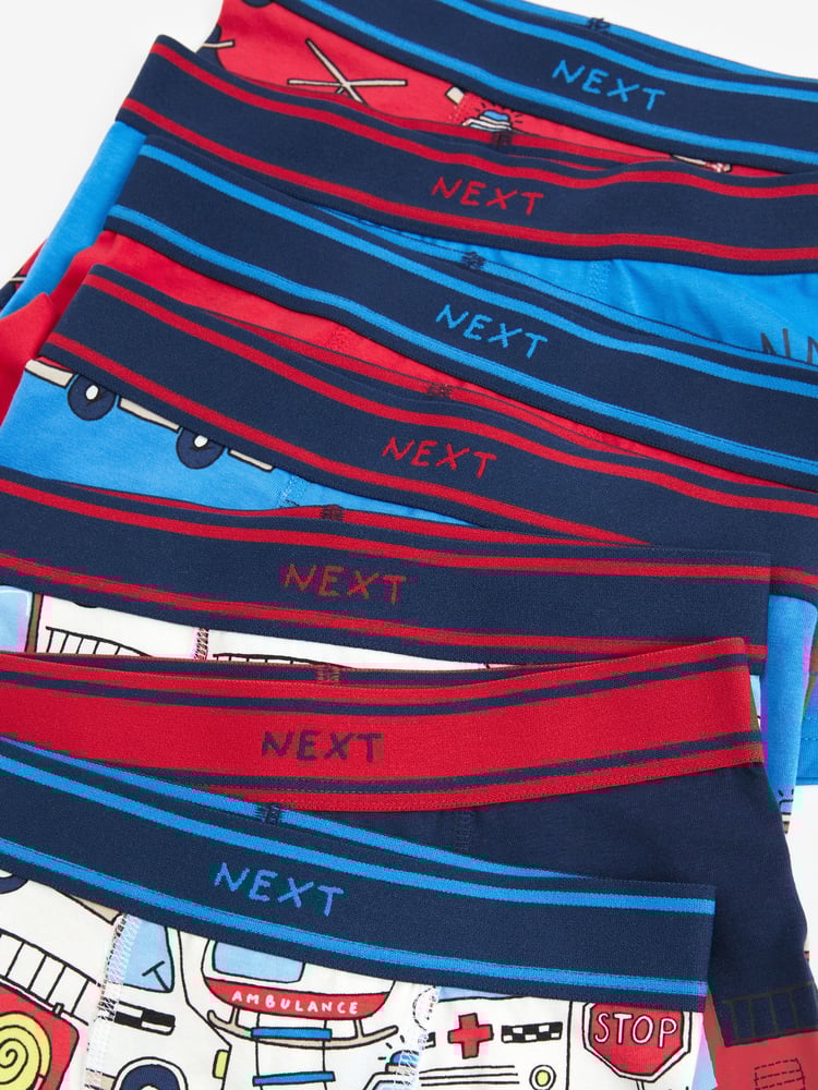 Emergency Vehicle Print Trunks 7 Pack (1.5-16yrs) - Image 10 of 10