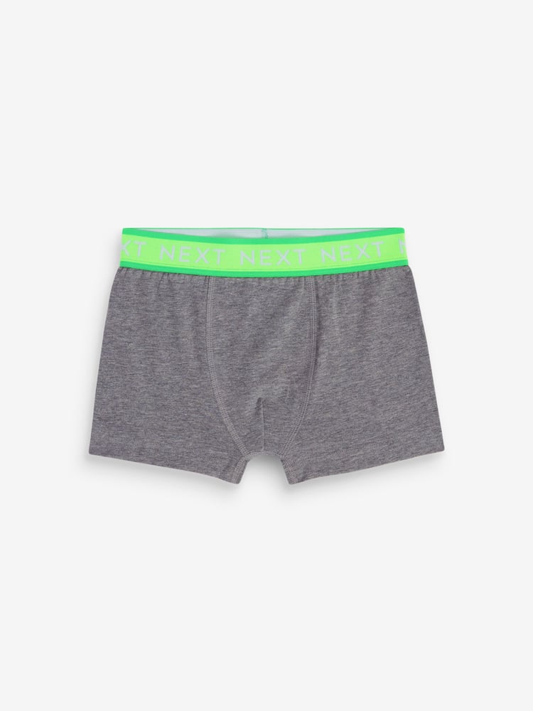 Grey Bright Waistband Trunks 5 Pack (2-16yrs) - Image 2 of 8