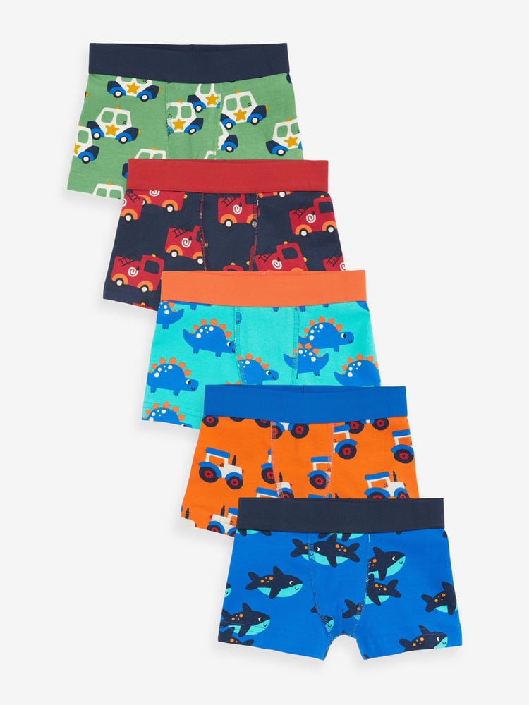 Bright Primary Print Trunks 5 Pack (1.5-16yrs) - Image 1 of 8