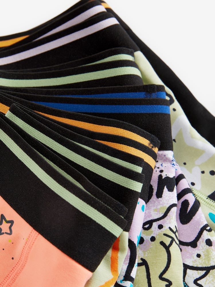 Dino Graffiti Print Trunks 7 Pack (2-14yrs) - Image 10 of 10