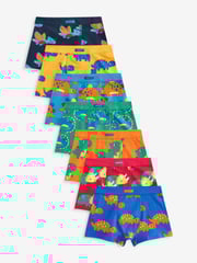 Dinosaur Print Soft Waistband Trunks 7 Pack (1.5-10yrs) - Image 1 of 10