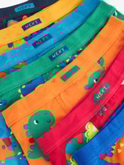 Dinosaur Print Soft Waistband Trunks 7 Pack (1.5-10yrs) - Image 10 of 10