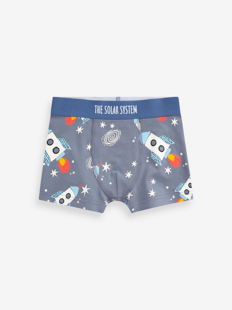 Space Print Trunks 5 Pack (1.5-16yrs) - Image 2 of 8