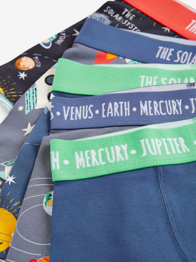 Space Print Trunks 5 Pack (1.5-16yrs) - Image 8 of 8 Space Print Trunks 5 Pack (1.5-16yrs) - Image 8 of 8