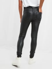 Joe Browns Black Essentials Zip Detail Faux Leather Trousers - Image 2 of 4