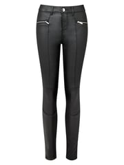 Joe Browns Black Essentials Zip Detail Faux Leather Trousers - Image 4 of 4