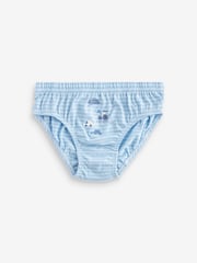 Blue Vehicle Print 100% Cotton Briefs 5 Pack (1.5-10yrs) - Image 3 of 8