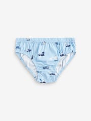 Blue Vehicle Print 100% Cotton Briefs 5 Pack (1.5-10yrs) - Image 5 of 8