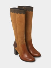 Joe Browns Brown Made You Look Suede Leather Boots - Image 2 of 3