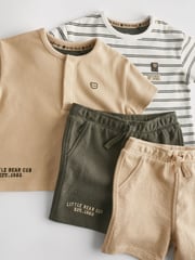 Monochrome Baby T-Shirts And Shorts Set 2 Pack - Image 7 of 10