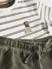 Monochrome Baby T-Shirts And Shorts Set 2 Pack - Image 8 of 10