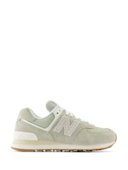 New Balance Sage Green Womens 574 Trainers - Image 1 of 6