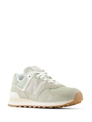 New Balance Sage Green Womens 574 Trainers - Image 3 of 6