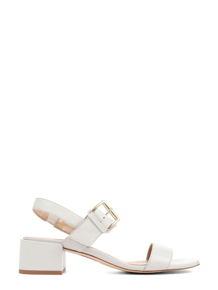 Jones Bootmaker Kassidy Single Strap White Heels - Image 2 of 6