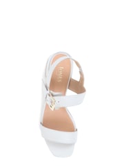 Jones Bootmaker Kassidy Single Strap White Heels - Image 5 of 6