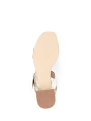 Jones Bootmaker Gold Kassidy Single Strap Heels - Image 6 of 6