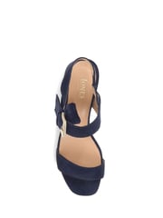 Jones Bootmaker Blue Kassidy Single Strap Heels - Image 4 of 5