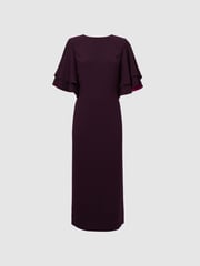 Florere Tiered Sleeve Midi Dress - Image 2 of 5