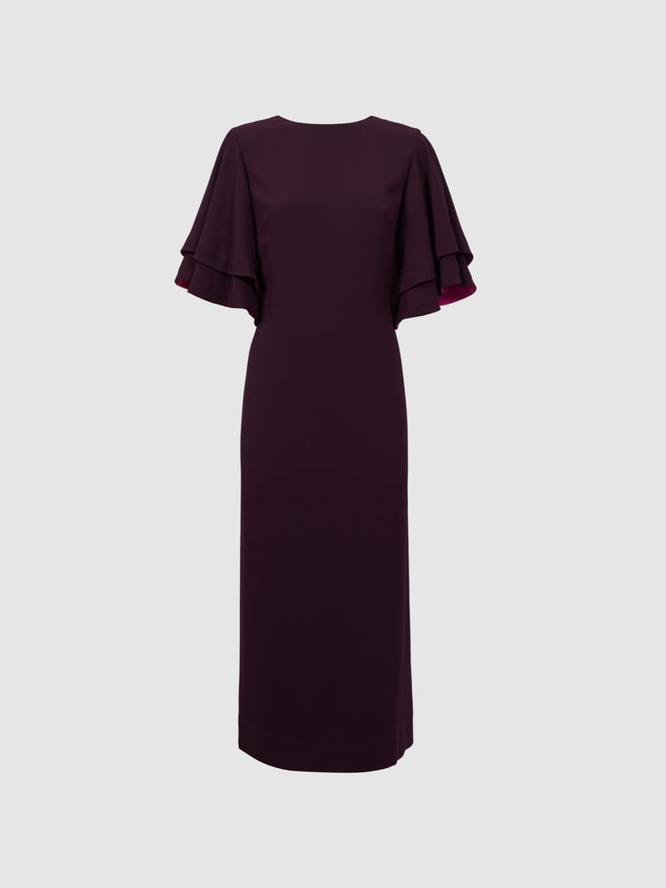 Florere Tiered Sleeve Midi Dress - Image 2 of 5