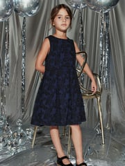 Navy Blue/ Black Floral (3-16yrs) - Image 1 of 8