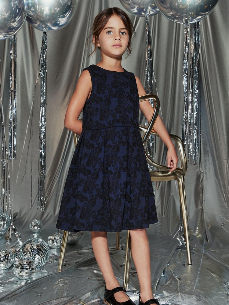 Navy Blue/ Black Floral (3-16yrs) - Image 1 of 8