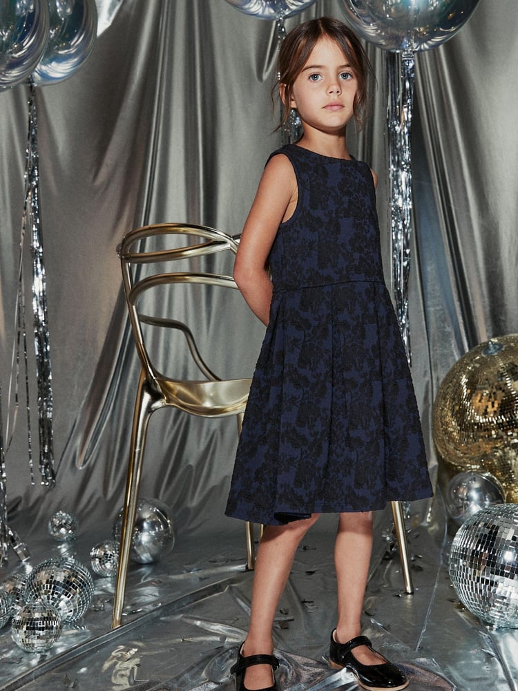 Navy Blue/ Black Floral (3-16yrs) - Image 2 of 8