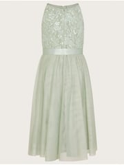 Monsoon Green Lacey Sequin Truth Maxi Dress - Image 2 of 3